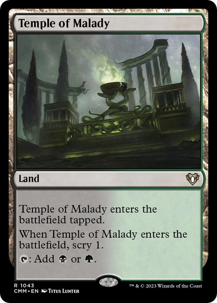 Temple of Malady (1043) (Commander Masters)