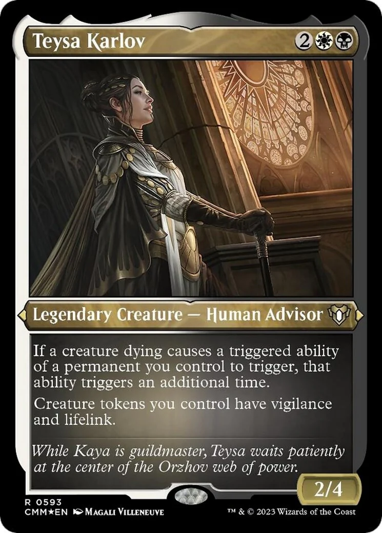 Teysa Karlov (Foil Etched) (593) (Commander Masters)