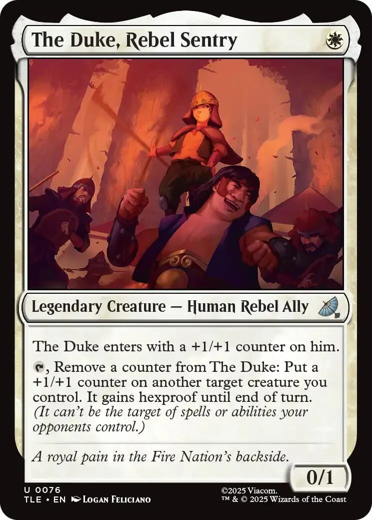 The Duke, Rebel Sentry (76) (Avatar: The Last Airbender: Eternal-Legal)