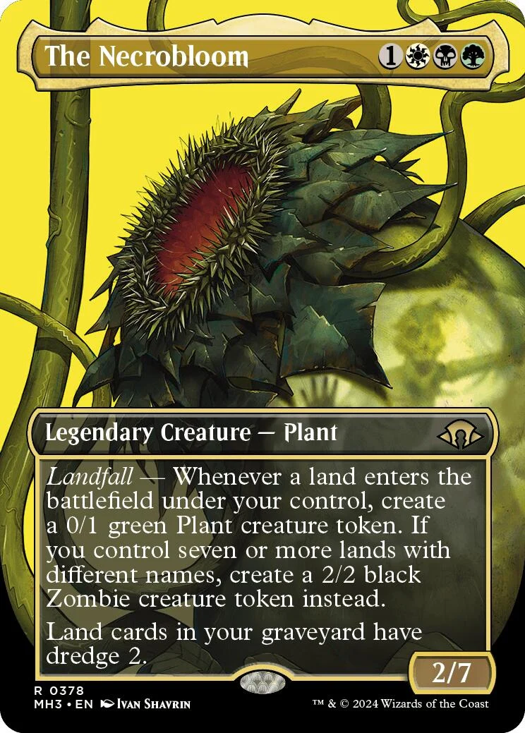 The Necrobloom (Borderless) (378) (Modern Horizons 3)