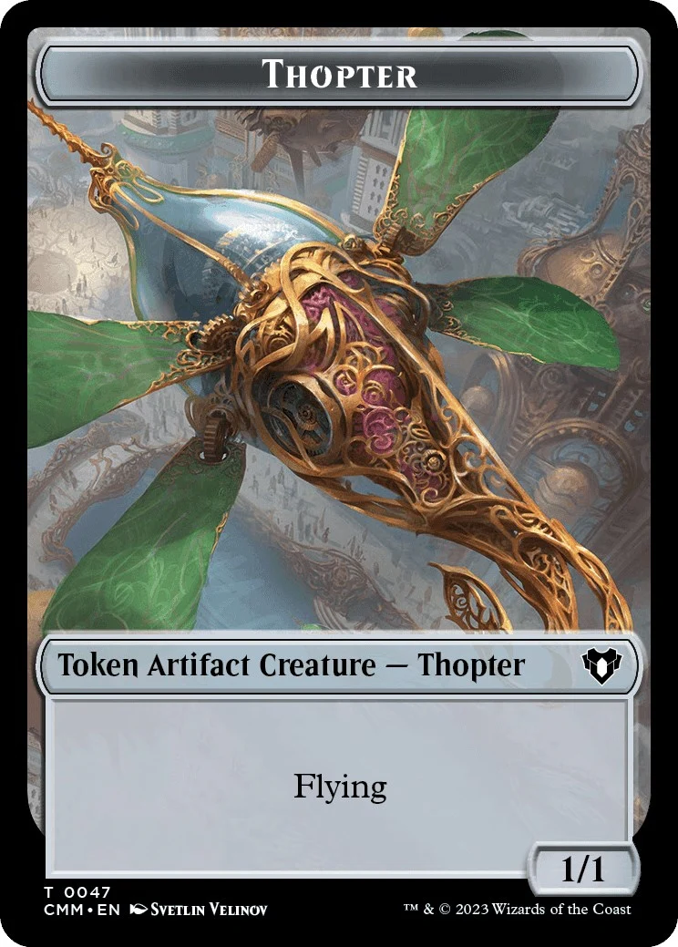 Thopter // Construct (0074) Double-Sided Token (47 // 74) (Commander Masters)