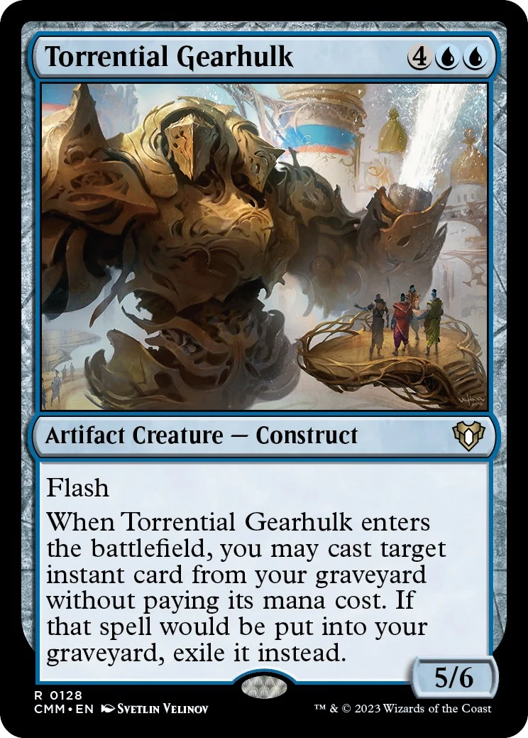 Torrential Gearhulk (128) (Commander Masters)