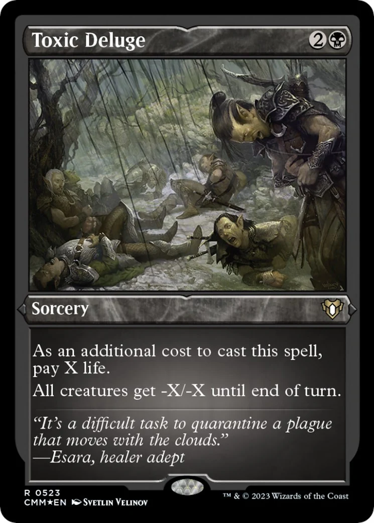 Toxic Deluge (Foil Etched) (523) (Commander Masters)