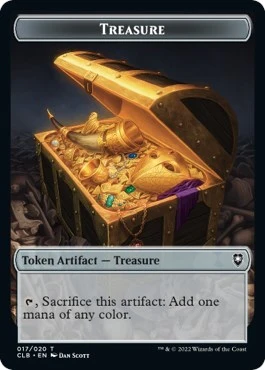 Treasure // Boo Double-Sided Token (17 // 9)