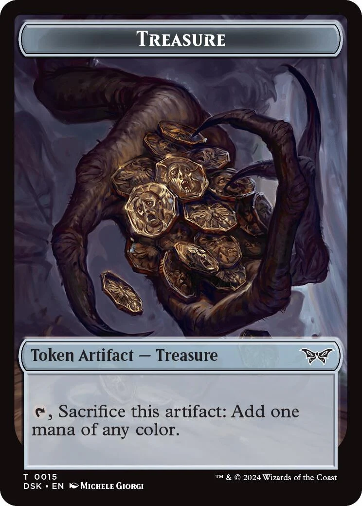 Treasure // Copy Double-Sided Token (15 // 1)