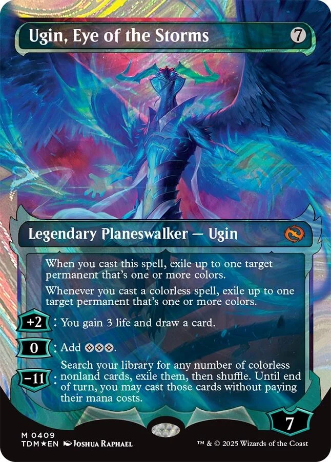 Ugin, Eye of the Storms (Showcase) (Halo Foil) (409) (Tarkir: Dragonstorm)