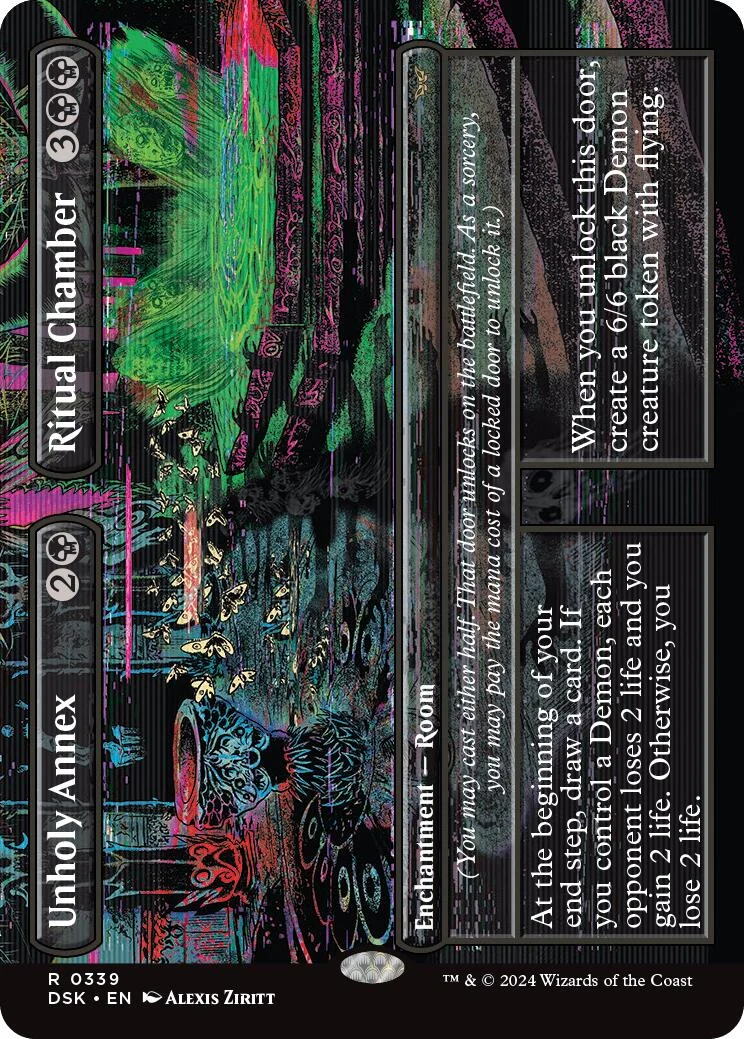 Unholy Annex // Ritual Chamber (Borderless) (339) (Duskmourn: House of Horror)