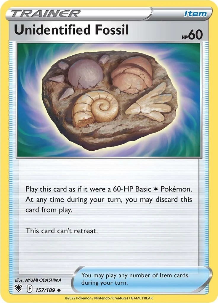Unidentified Fossil (157/189) (SWSH10: Astral Radiance)