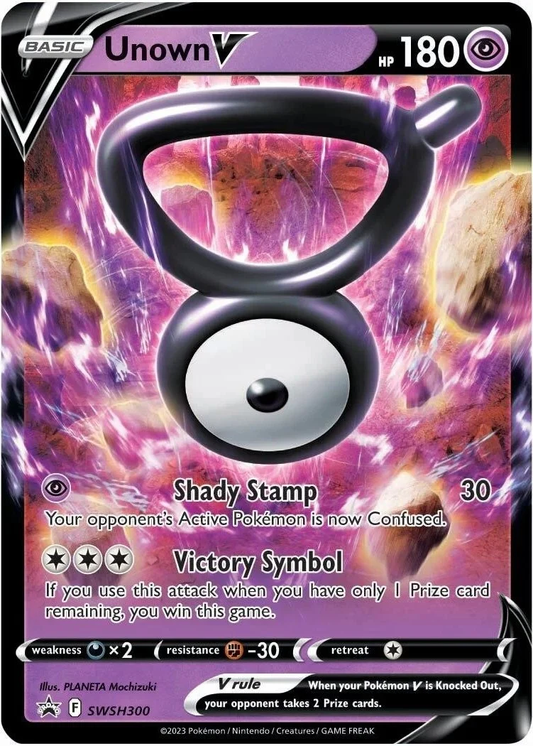 Unown V - SWSH300 (SWSH300) (SWSH: Sword & Shield Promo Cards)
