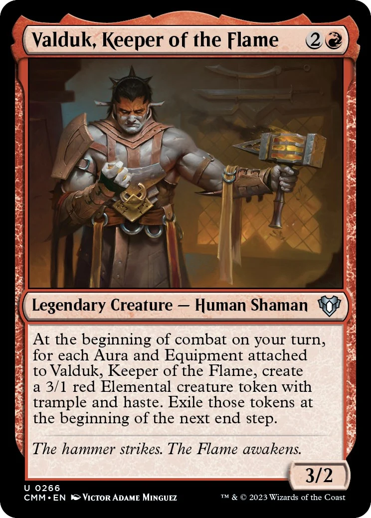 Valduk, Keeper of the Flame (266) (Commander Masters)