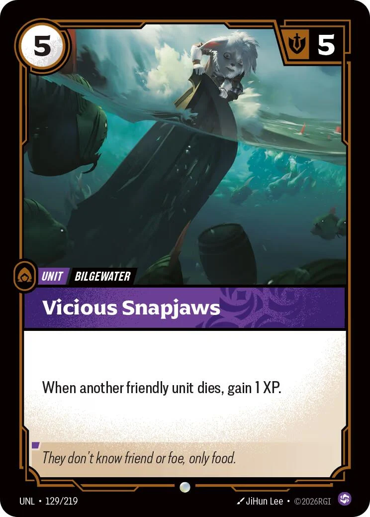 Vicious Snapjaws (129/219) (Unleashed)