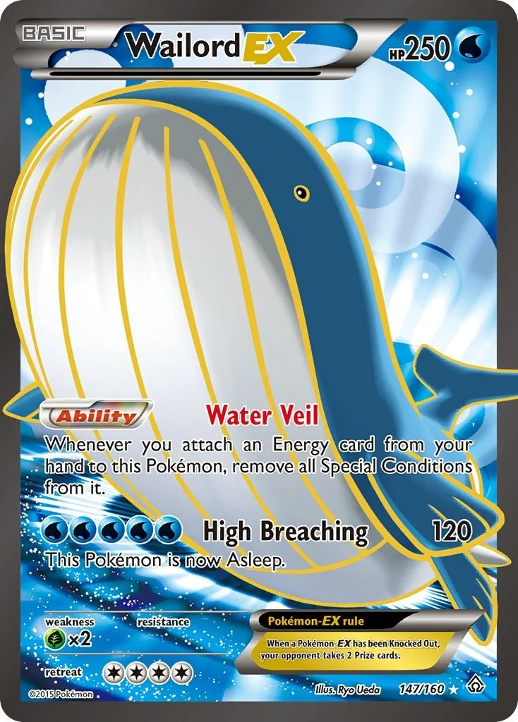 Wailord EX (147 Full Art) (147/160) (XY - Primal Clash)