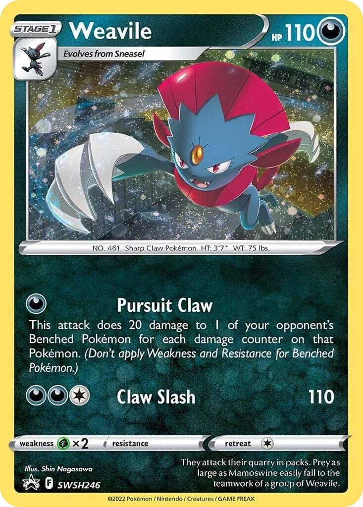 Weavile - SWSH246 (Cosmos Holo) (SWSH246) (SWSH: Sword & Shield Promo Cards)