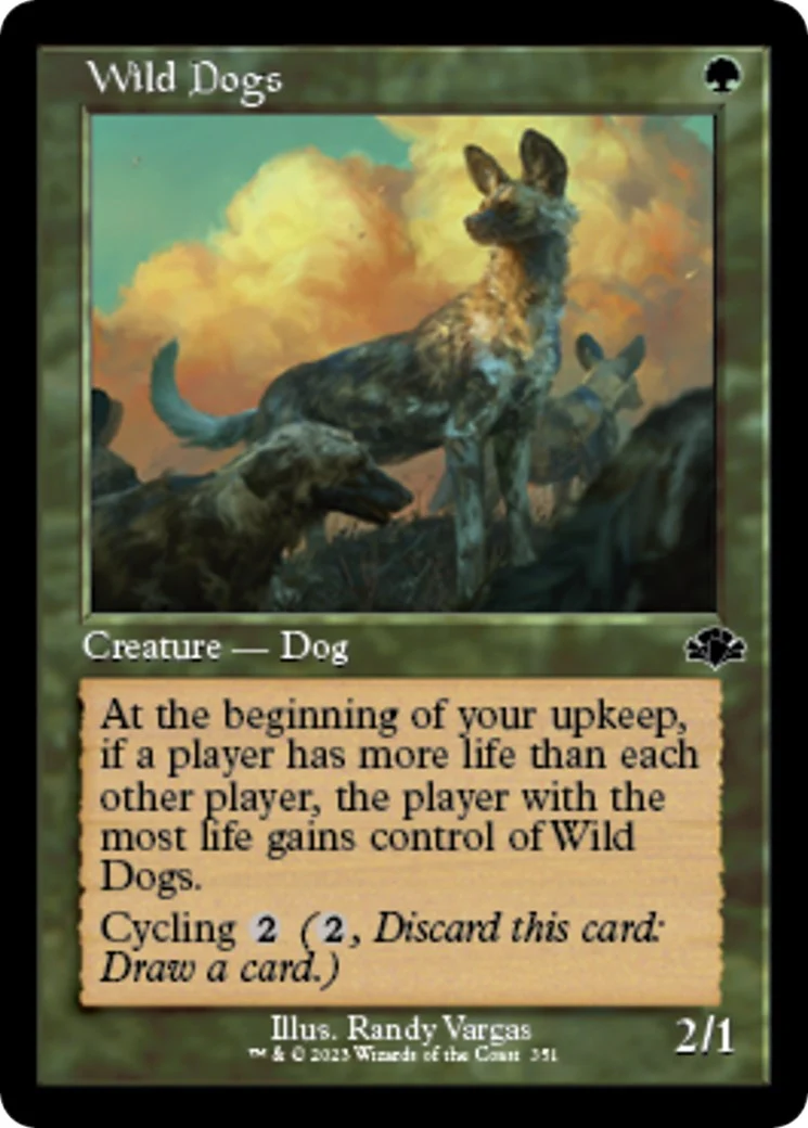 Wild Dogs (Retro Frame) (351)