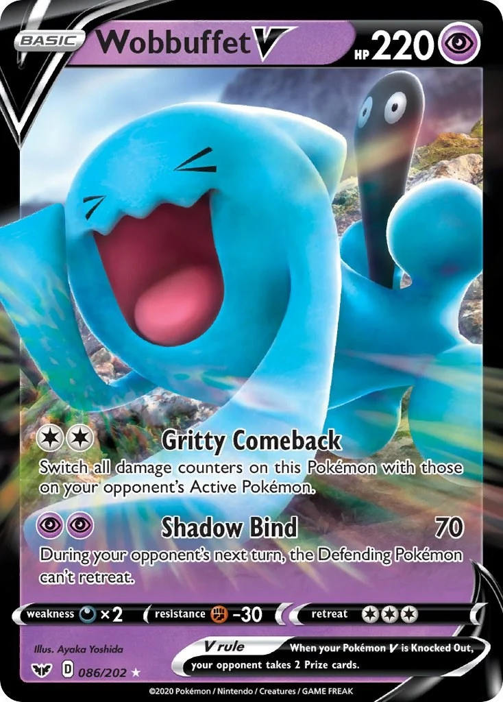 Wobbuffet V (086/202) (SWSH01: Sword & Shield Base Set)