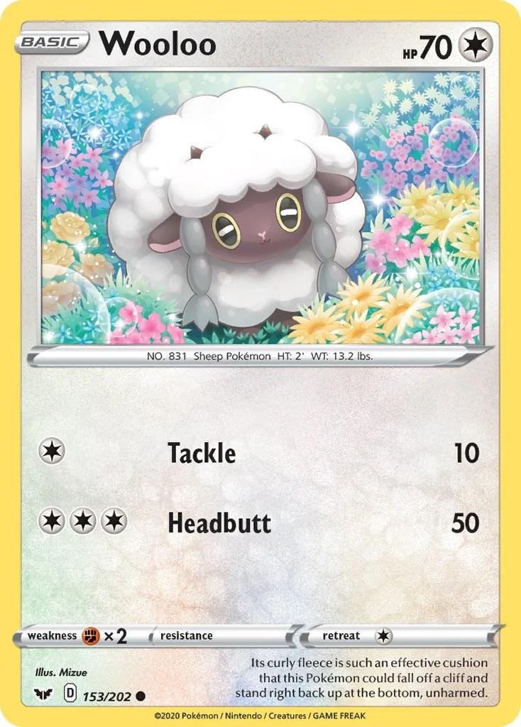 Wooloo (153) (153/202) (SWSH01: Sword & Shield Base Set)