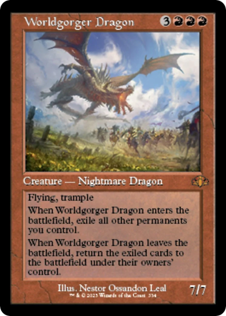 Worldgorger Dragon (Retro Frame) (334)