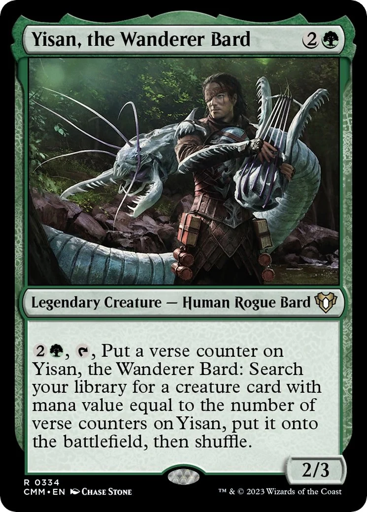 Yisan, the Wanderer Bard (334) (Commander Masters)