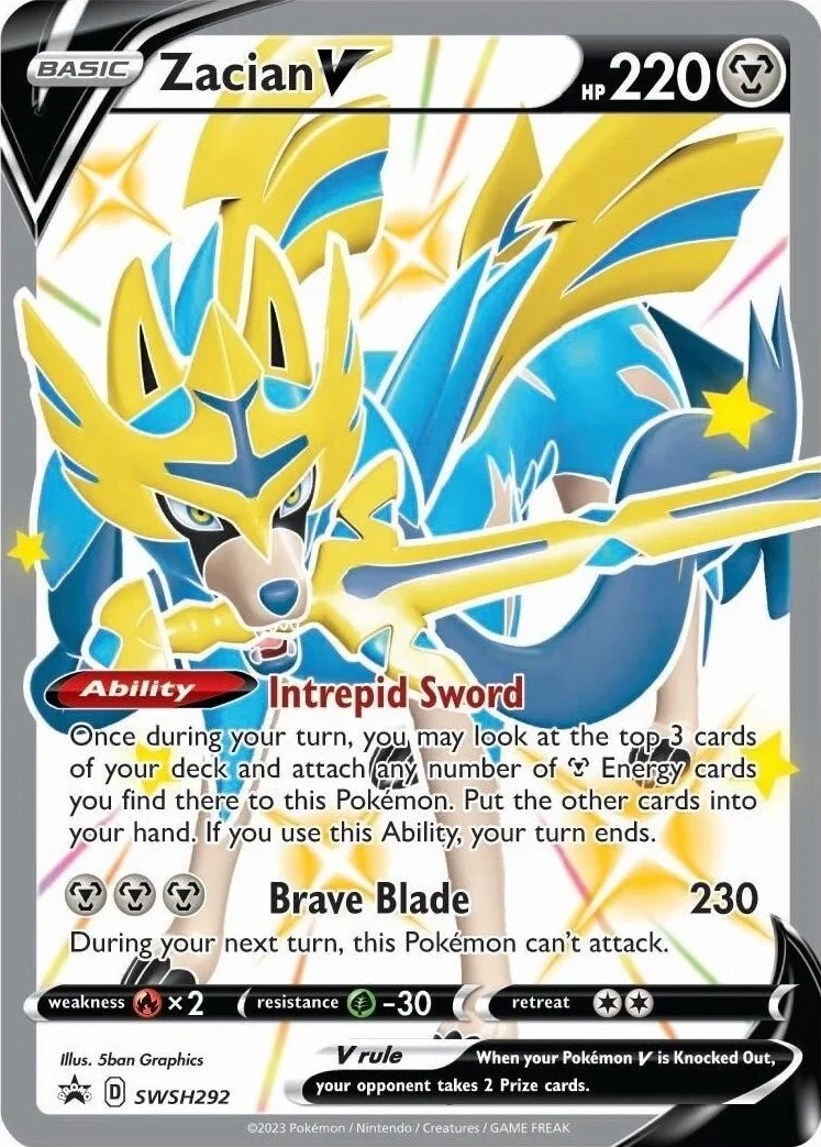 Zacian V (Shiny) - SWSH292 (SWSH292) (SWSH: Sword & Shield Promo Cards)