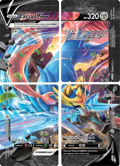 Zacian V-UNION [Set of 4] (SWSH: Sword & Shield Promo Cards)