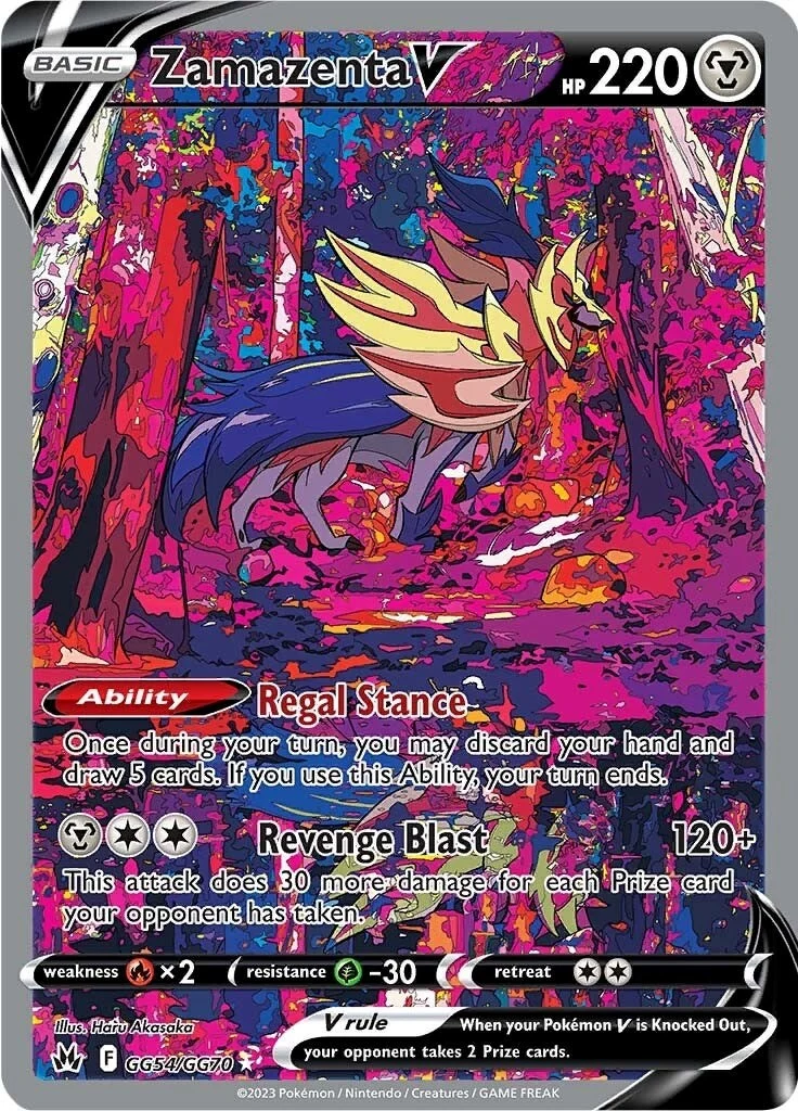 Zamazenta V (GG54/GG70) (Crown Zenith: Galarian Gallery)