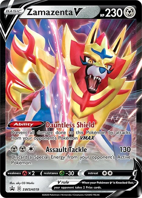 Zamazenta V - SWSH019 (SWSH019) (SWSH: Sword & Shield Promo Cards)