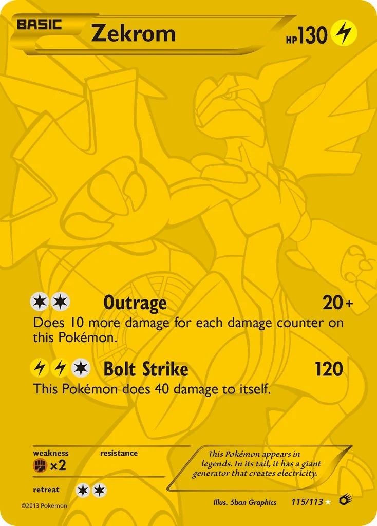 Zekrom (115 Full Art Secret Rare) (115/113) (Legendary Treasures)