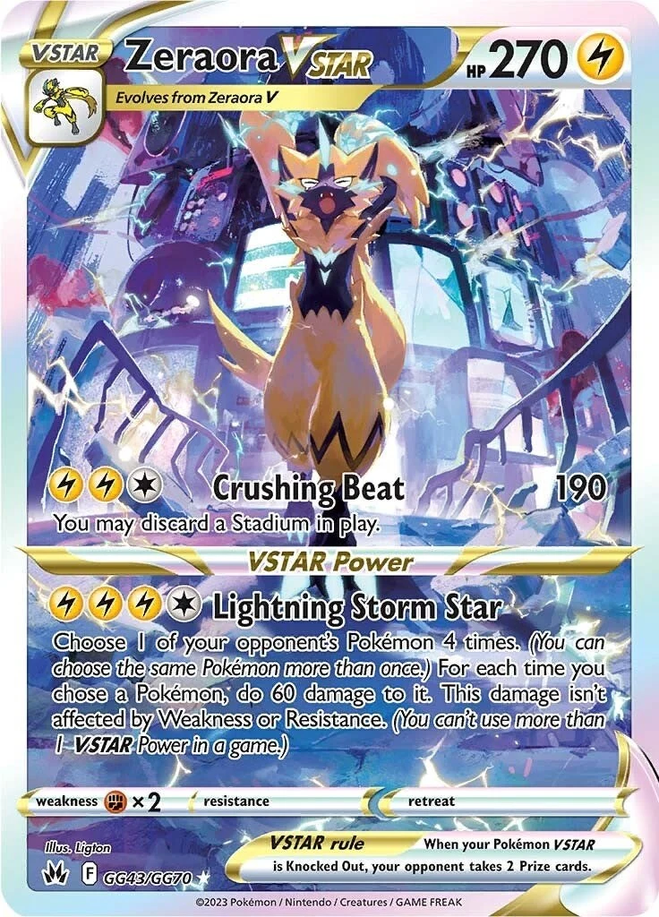 Zeraora VSTAR (GG43/GG70) (Crown Zenith: Galarian Gallery)