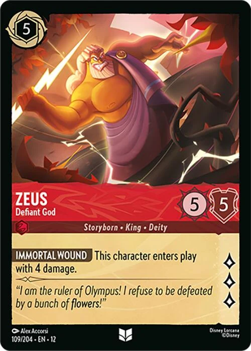 Zeus - Defiant God (109/204) (Wilds Unknown)