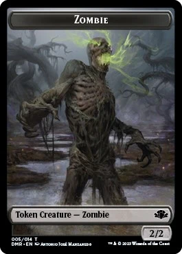 Zombie // Cat (008) Double-Sided Token (5 // 8)