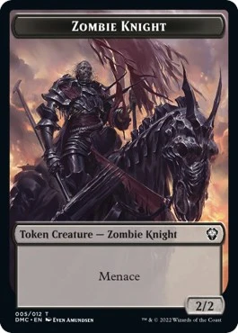Zombie Knight // Goblin Double-Sided Token (5 // 12)