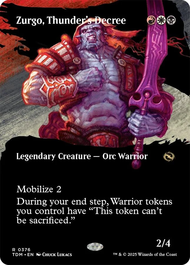 Zurgo, Thunder's Decree (Borderless) (376) (Tarkir: Dragonstorm)